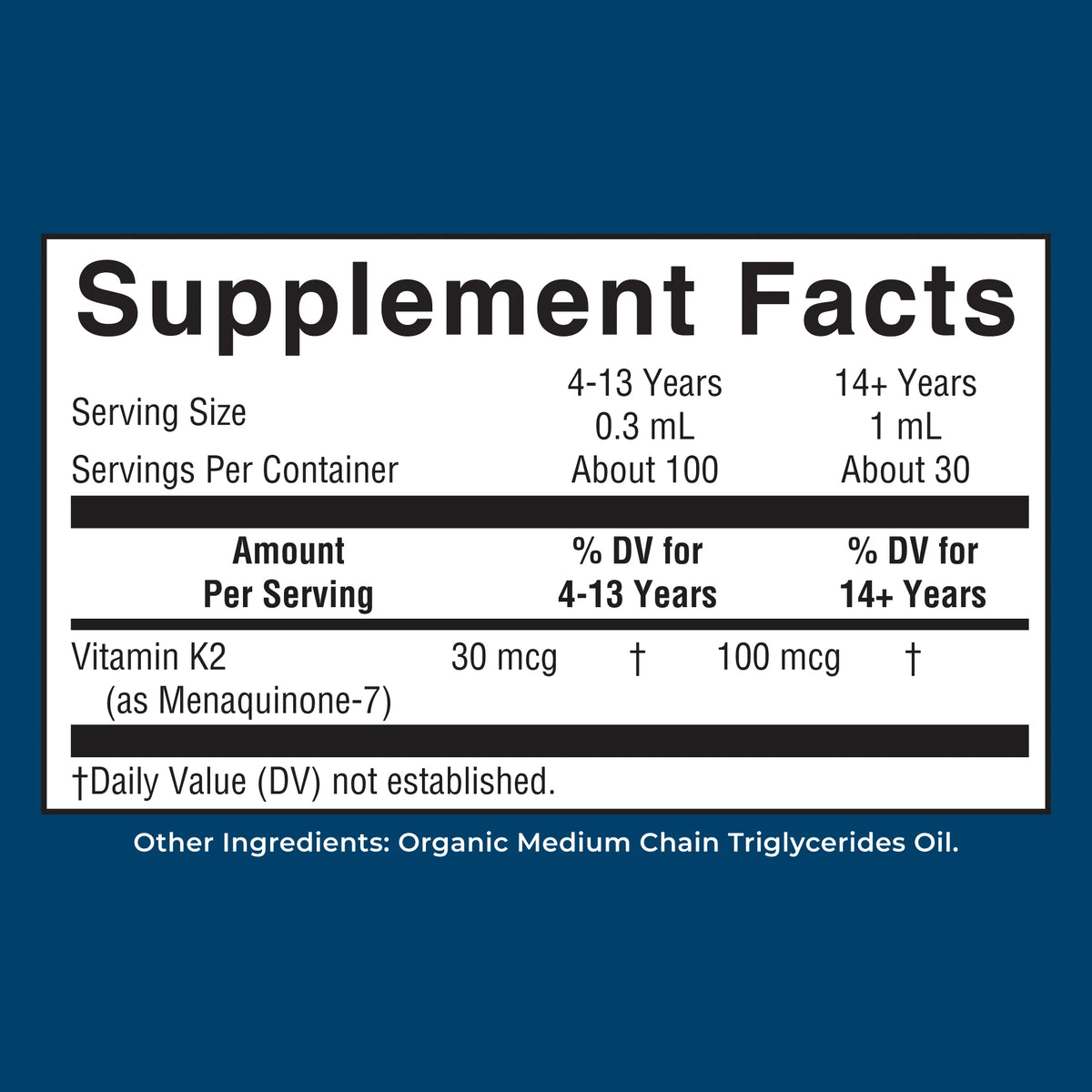 K2 (MK7) Organic Drops