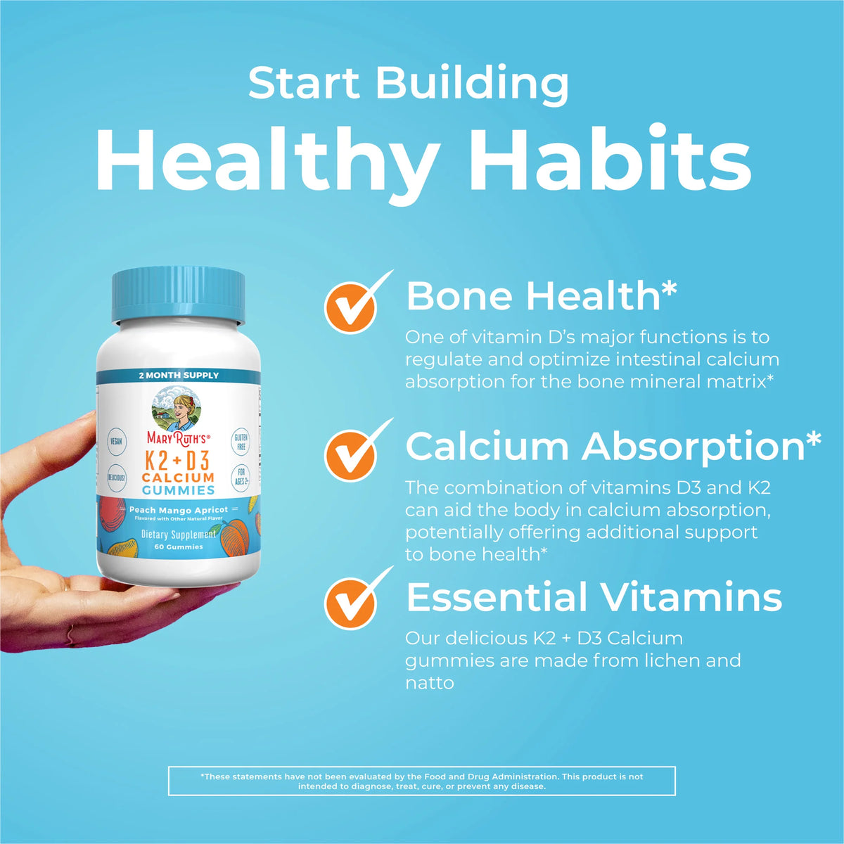 K2 + D3 Calcium Gummies