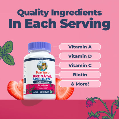 Organic Prenatal & Postnatal Multivitamin Gummies