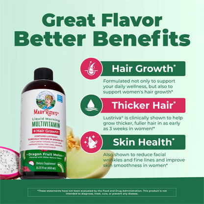 Liquid Morning Multivitamin + Hair Growth