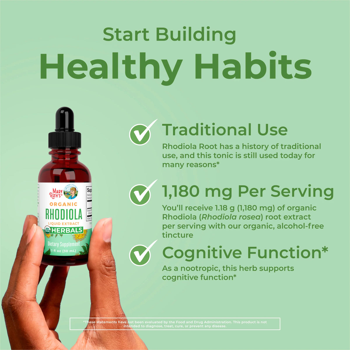Organic Rhodiola Root Liquid Extract