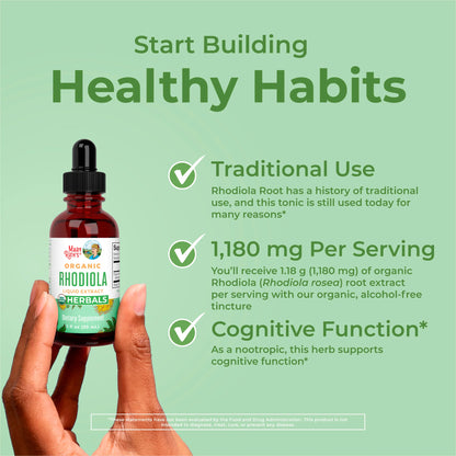 Organic Rhodiola Root Liquid Extract