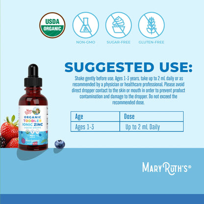 Organic Toddler Ionic Zinc Liquid Drops