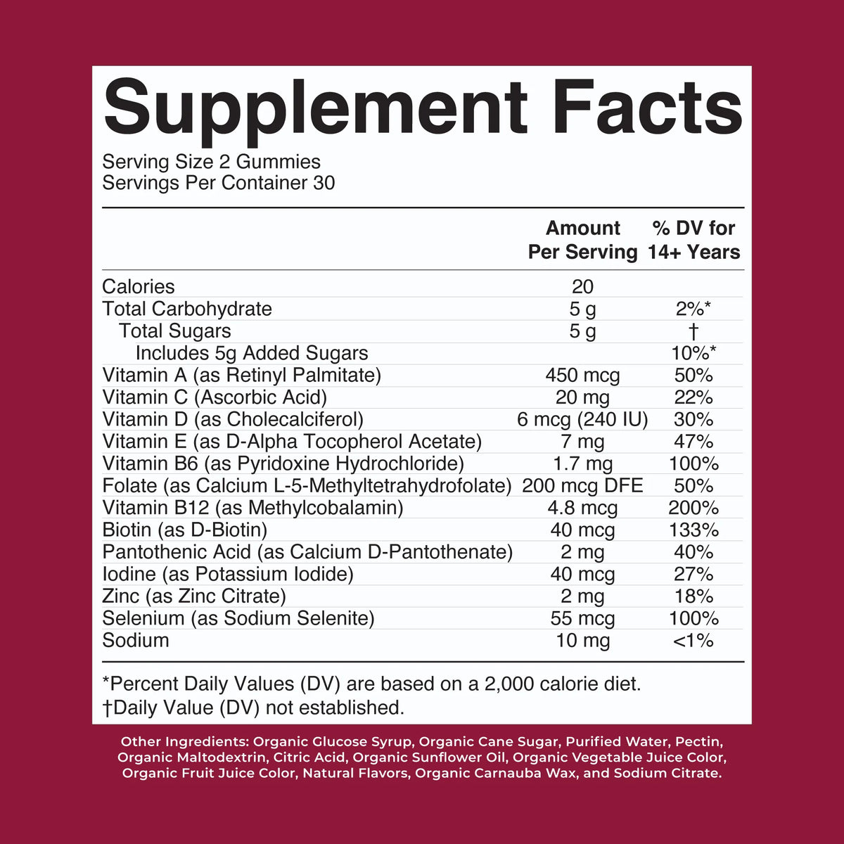 Organic Women's Multivitamin Gummies