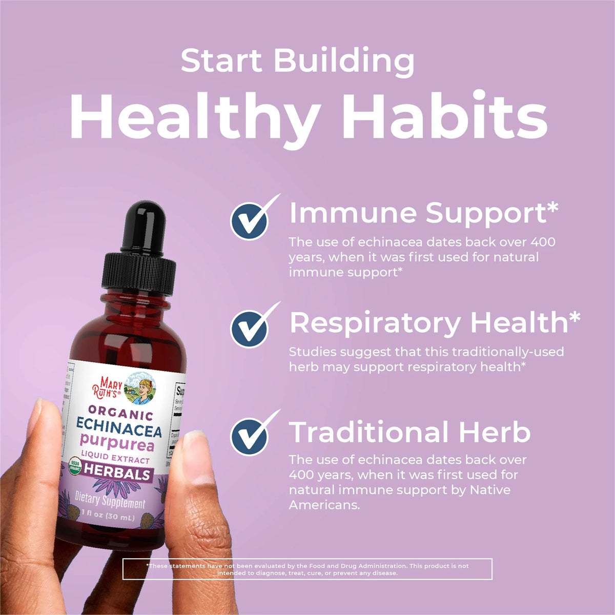 Organic Echinacea Purpurea Herbal Liquid Drops