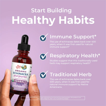 Organic Echinacea Purpurea Herbal Liquid Drops