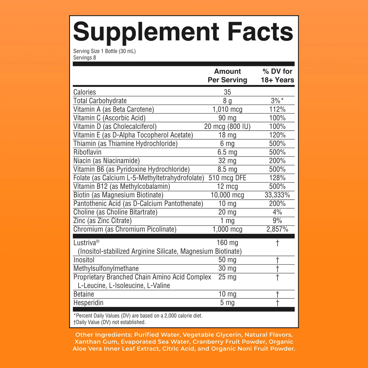 Liquid Morning Multivitamin + Hair Growth