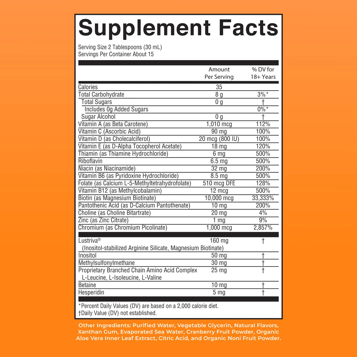 Liquid Morning Multivitamin + Hair Growth
