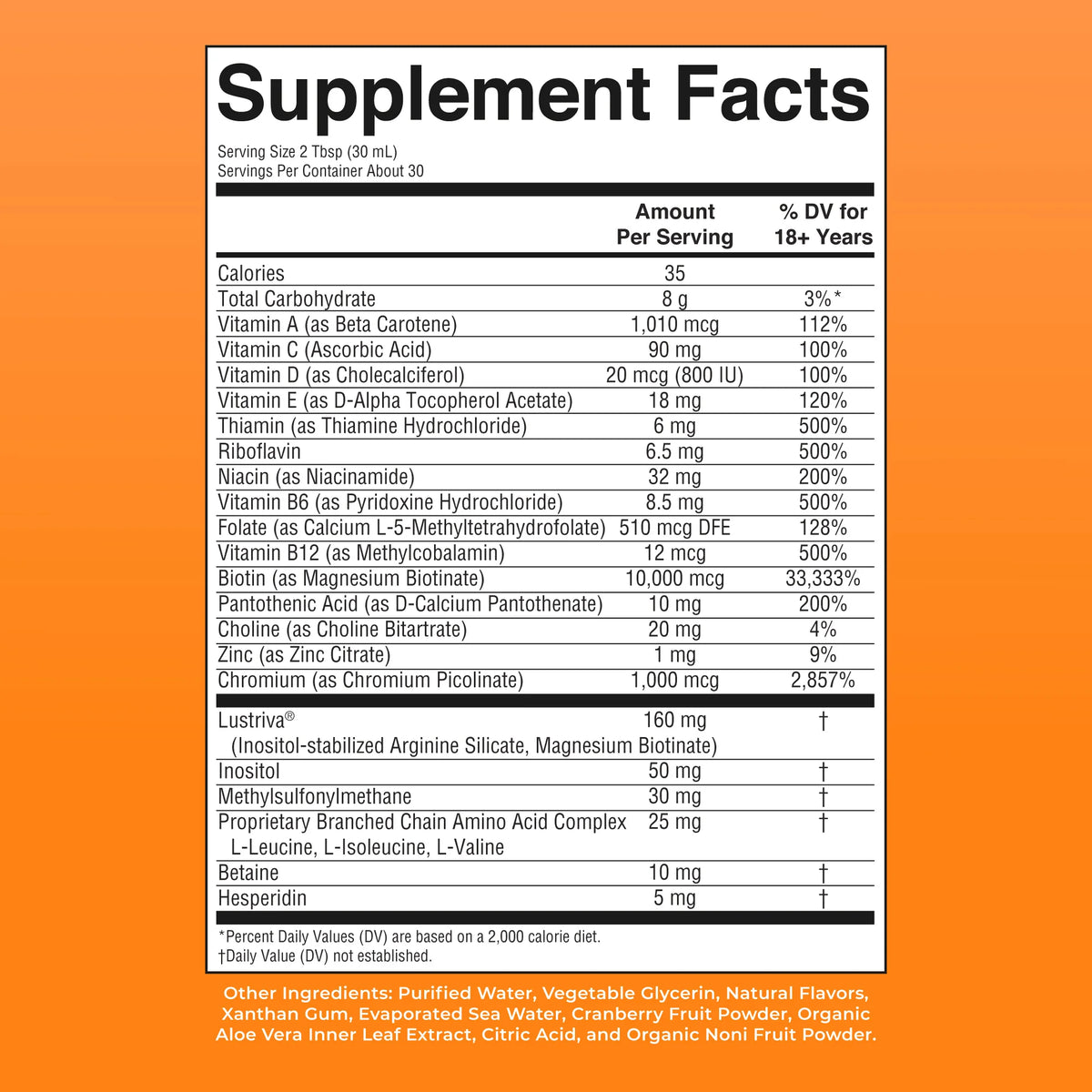 Liquid Morning Multivitamin + Hair Growth