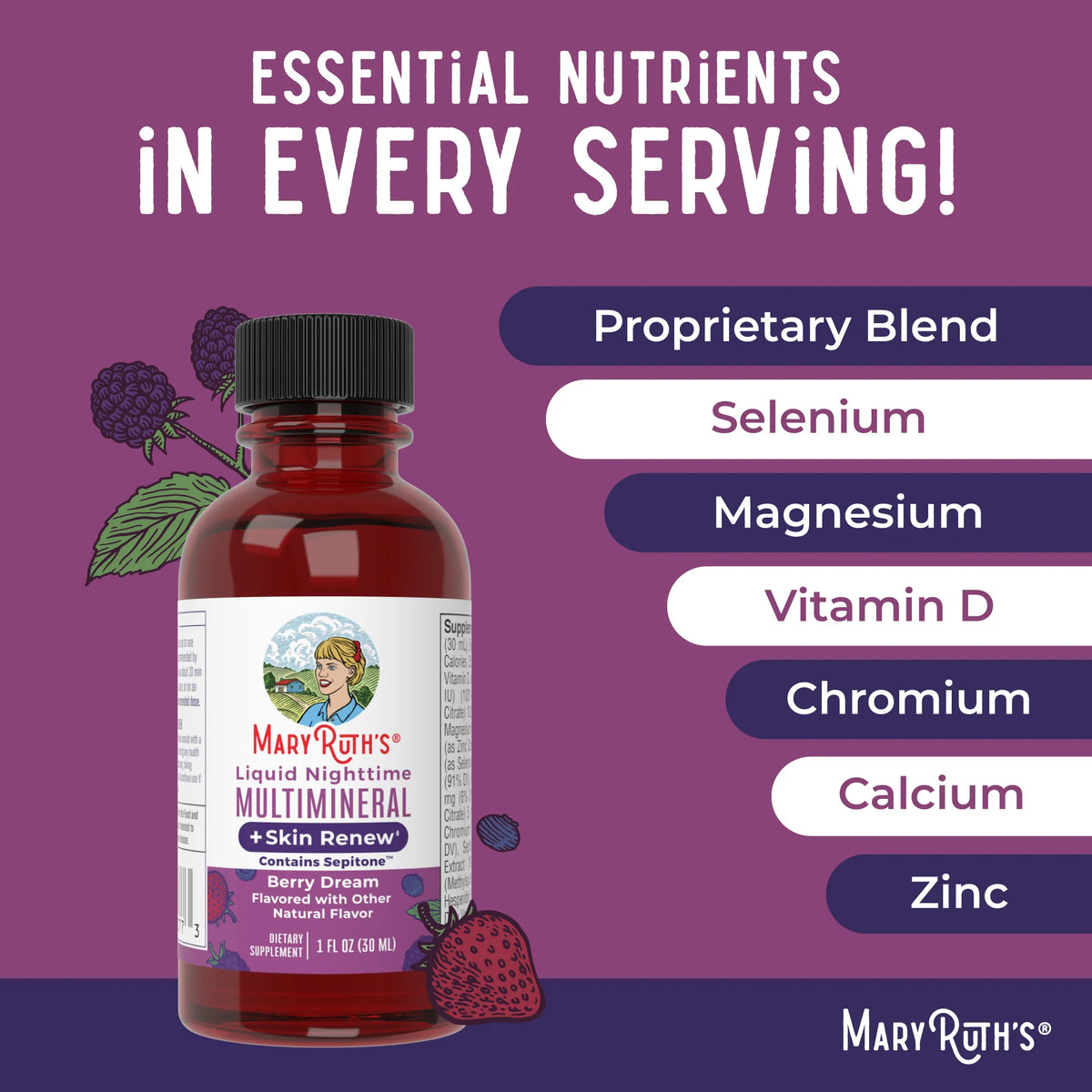 Liquid Nighttime Multimineral + Skin Renew