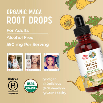 Organic Maca Root Liquid Drops