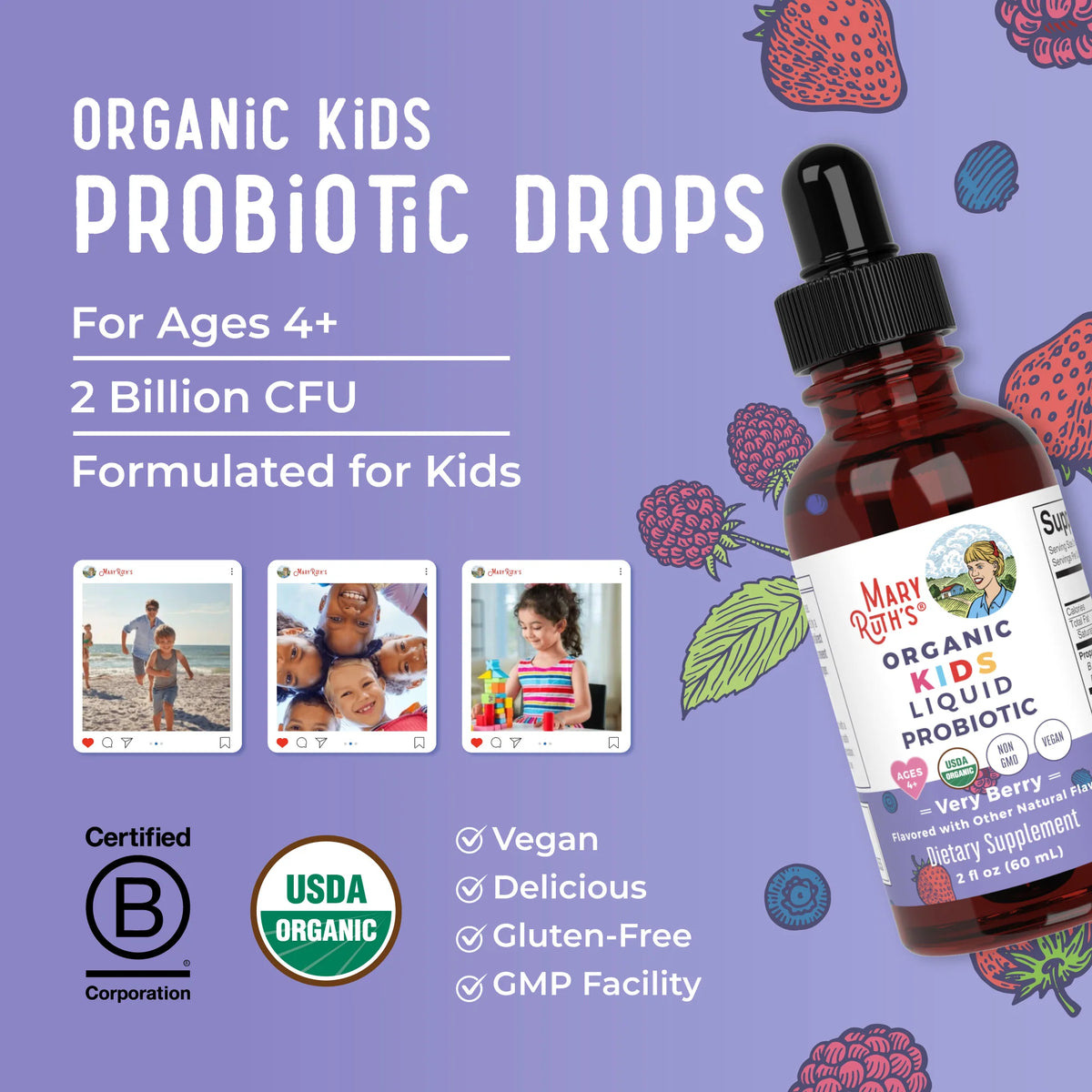 Organic Kids Liquid Probiotic