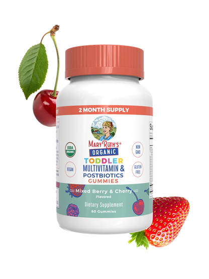 Organic Toddler Multivitamin + Postbiotics Gummies