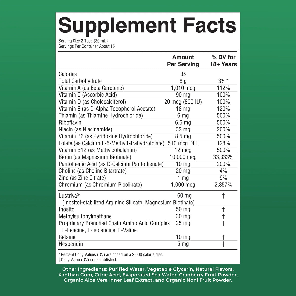 Liquid Morning Multivitamin + Hair Growth