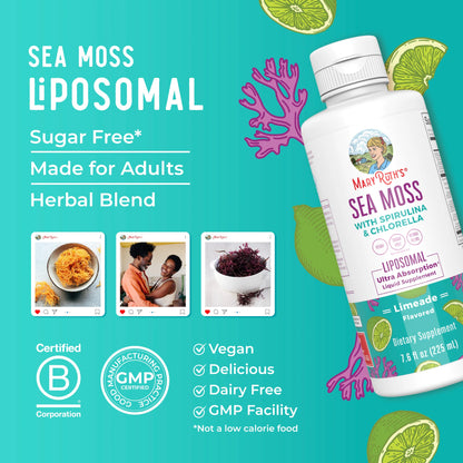 Sea Moss with Spirulina and Chlorella Liposomal