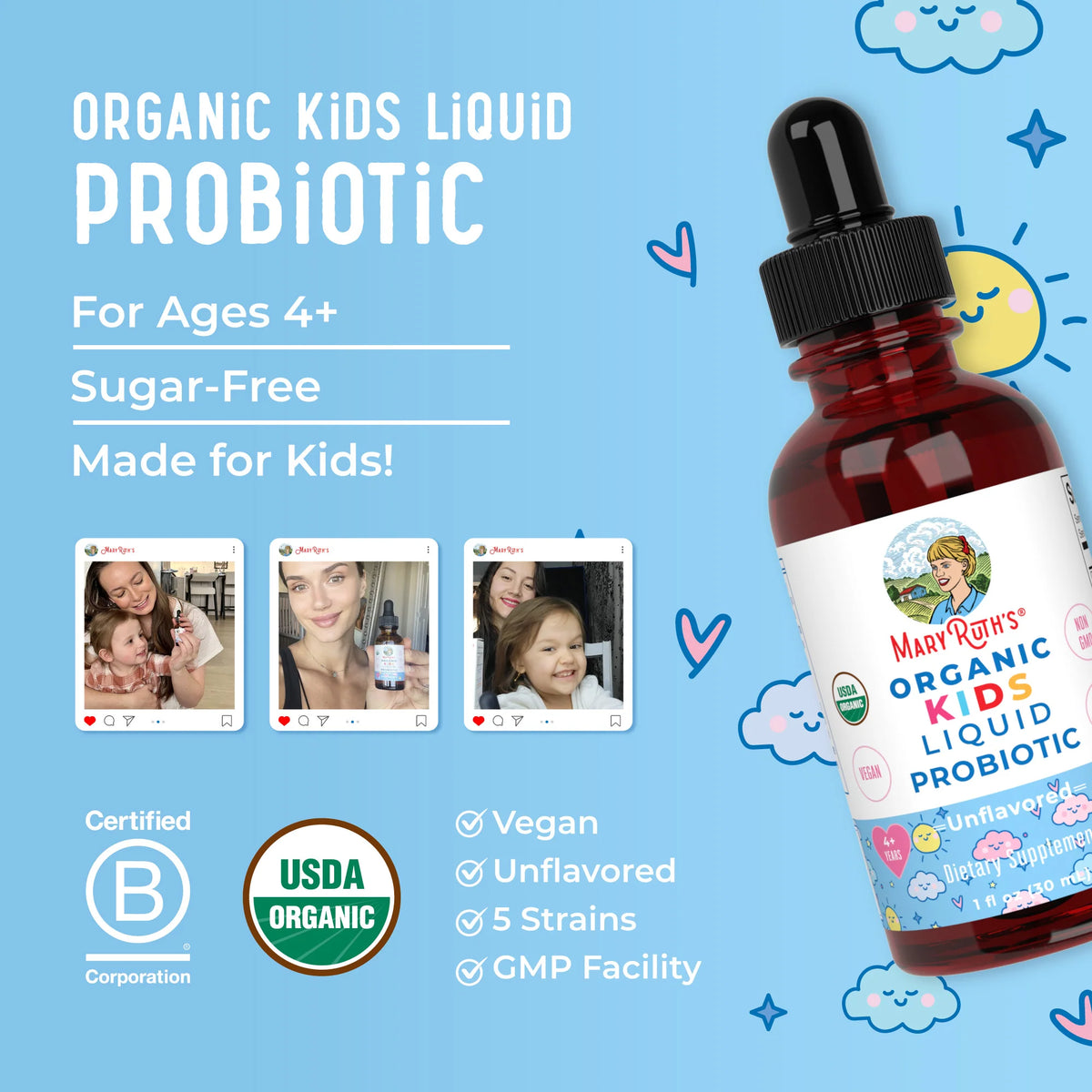 Organic Kids Liquid Probiotic