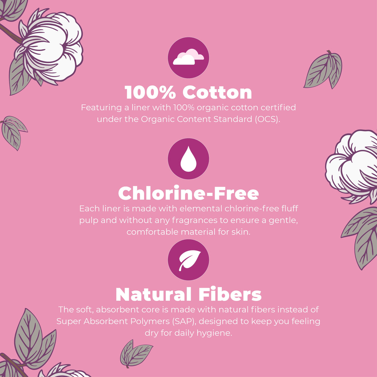 Organic Cotton Cover Liners