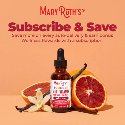 Organic Toddler Multivitamin Liquid Drops With Iron