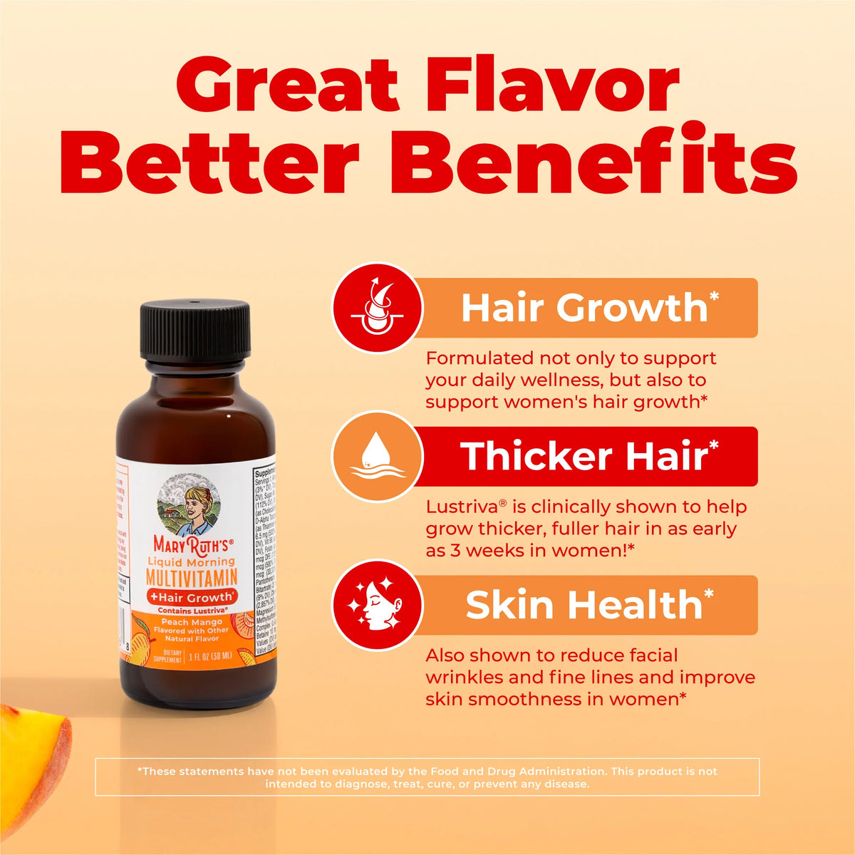 Liquid Morning Multivitamin + Hair Growth