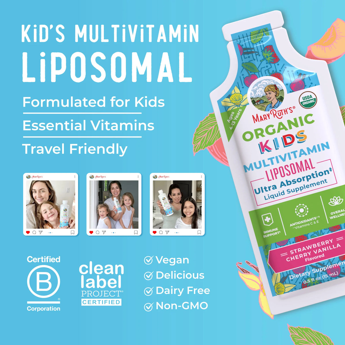 Kids Multivitamin Liposomal Pouches