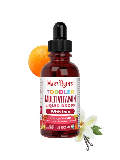 Organic Toddler Multivitamin Liquid Drops With Iron