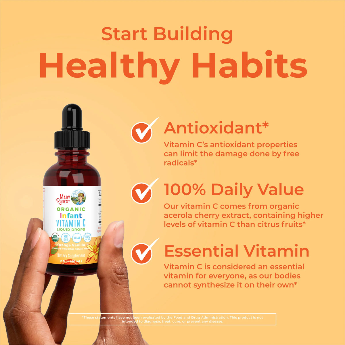 Organic Infants Vitamin C Liquid Drops