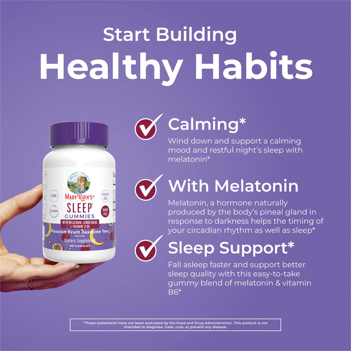 Melatonin Sleep Gummies (Passion Fruit Jasmine Tea)