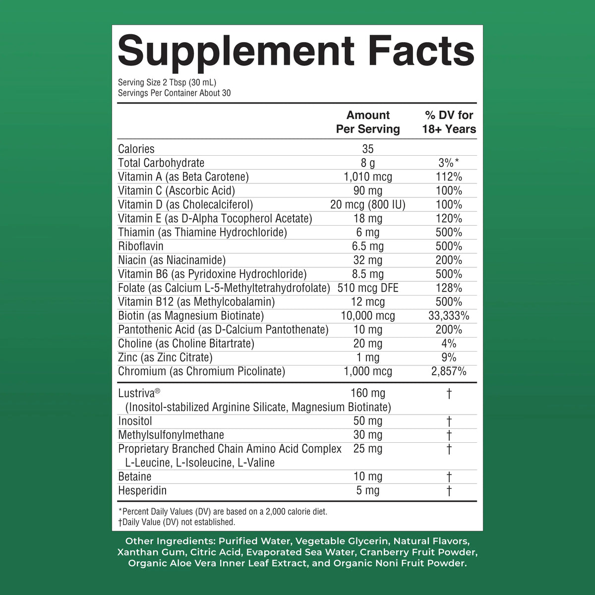 Liquid Morning Multivitamin + Hair Growth