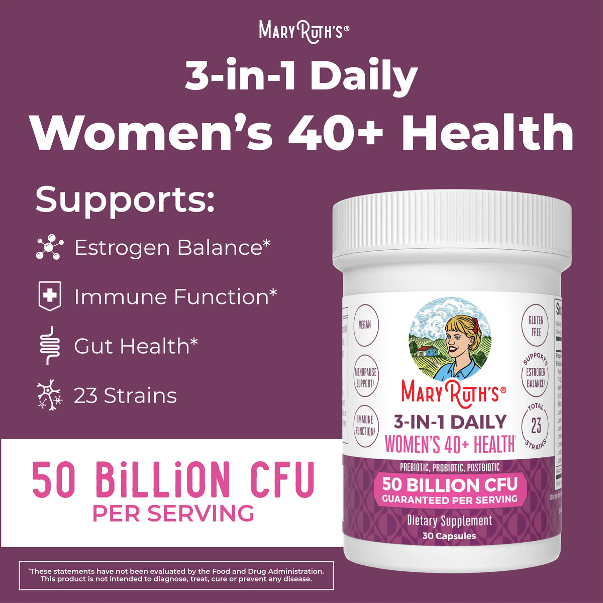 3-in-1 Women's 40+ Daily Health Capsules