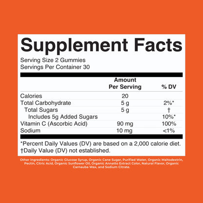 Organic Kids Vitamin C Gummies