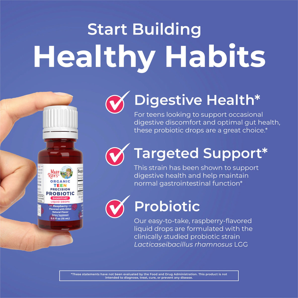 Organic Teen Precision Probiotic Digestive Liquid Drops