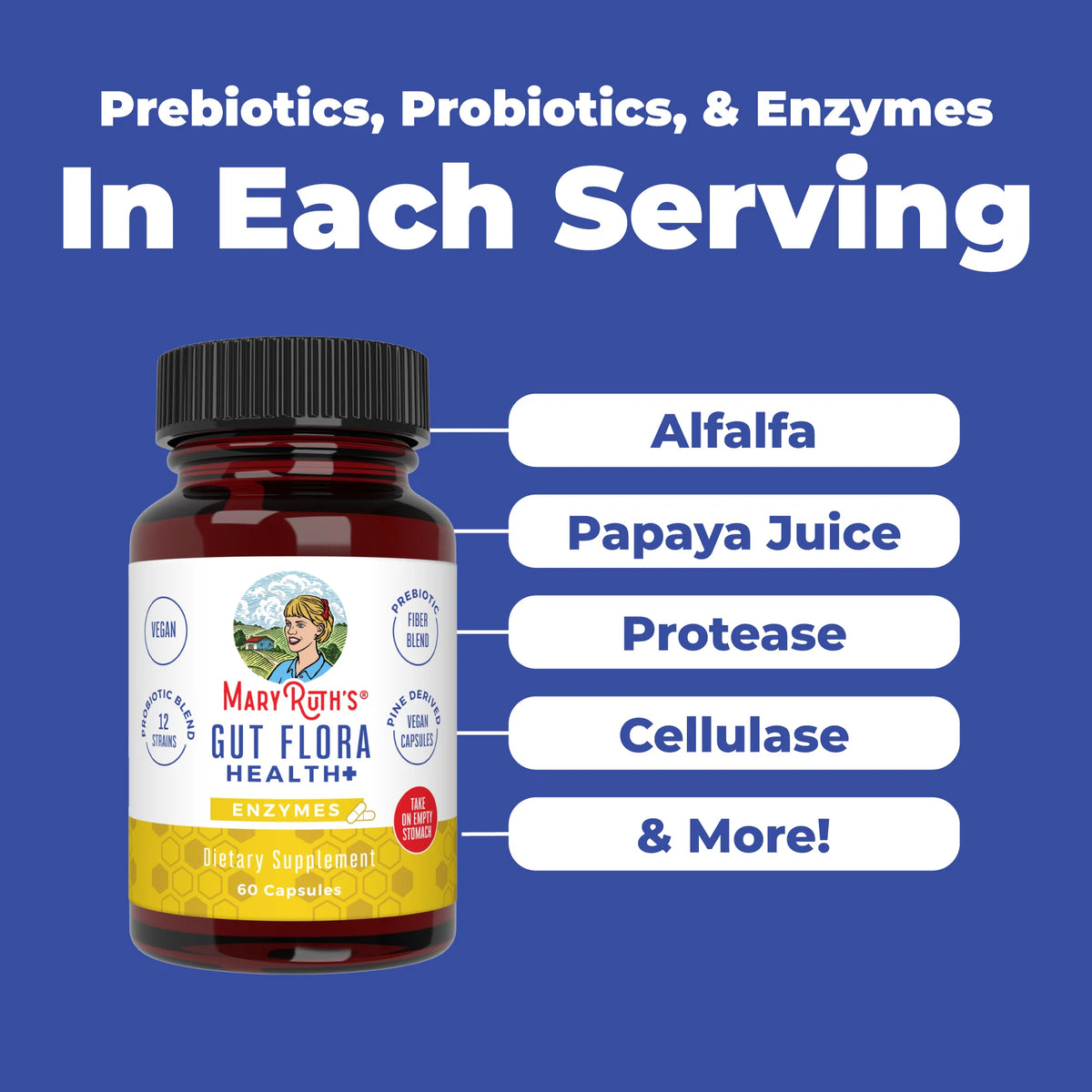 Gut Flora Health+ Enzymes