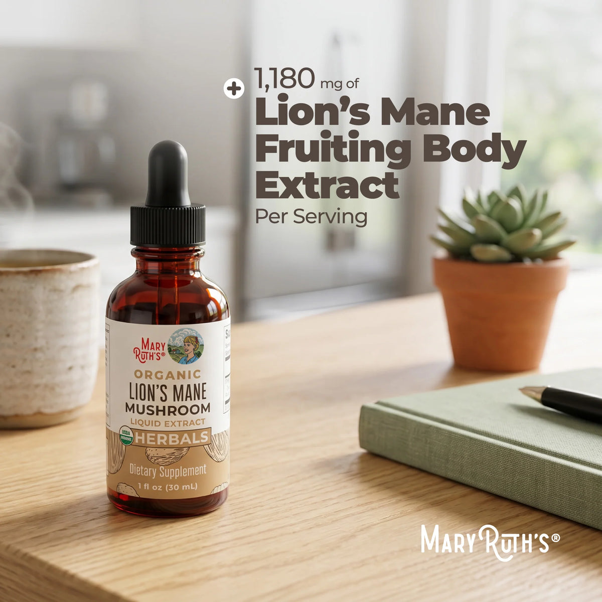 Organic Lion’s Mane Liquid Drops