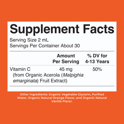 Organic Kids Vitamin C Liquid Drops